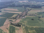Novosedly nad Nežárkou letecký pohled